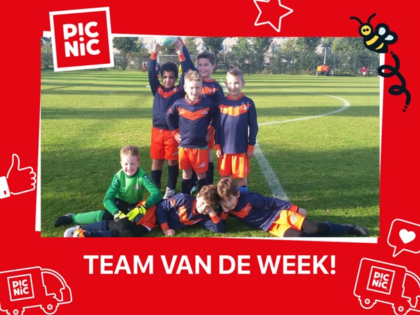 FC VVC JO9-4 Picnic Team van de Week