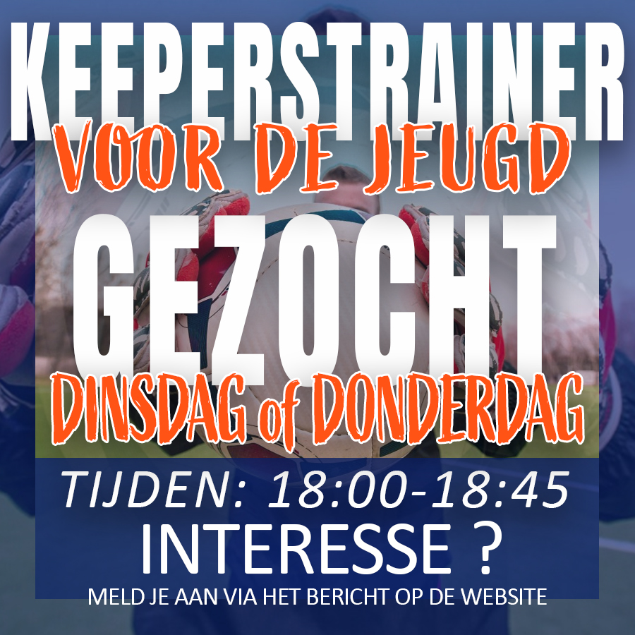 Keeperstrainer Gezocht