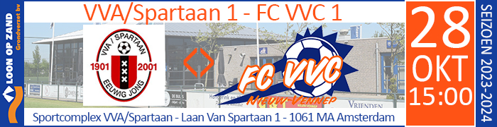 VVA/Spartaan 1 - FC VVC 1 :: Loon op Zand