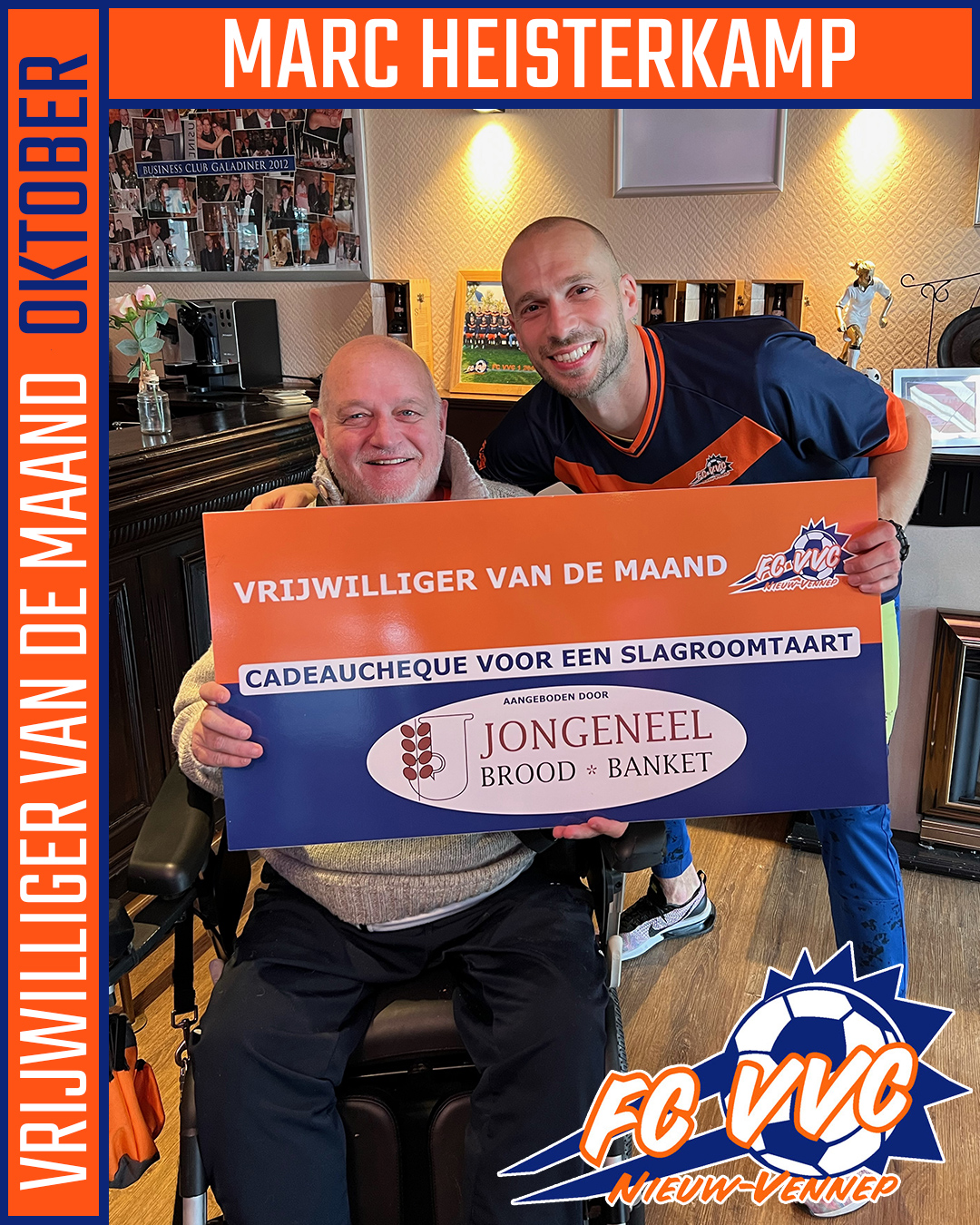 Marc Heisterkamp Vrijwilliger van de maand OKTOBER