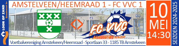 Amstelveen/Heemraad 1 - FC VVC 1 :: Loon op Zand