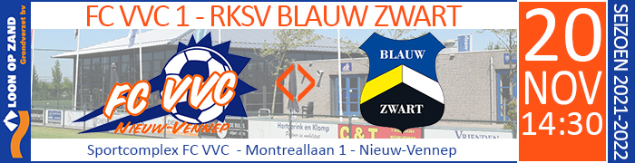 FC VVC - RKSV BLAUW ZWART