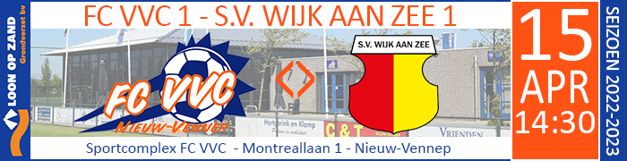 FC VVC 1 - S.V. WIJK AAN ZEE 1 :: LOON OP ZAND